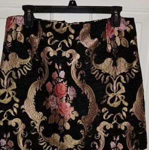 Misguided jacquard mini skirt